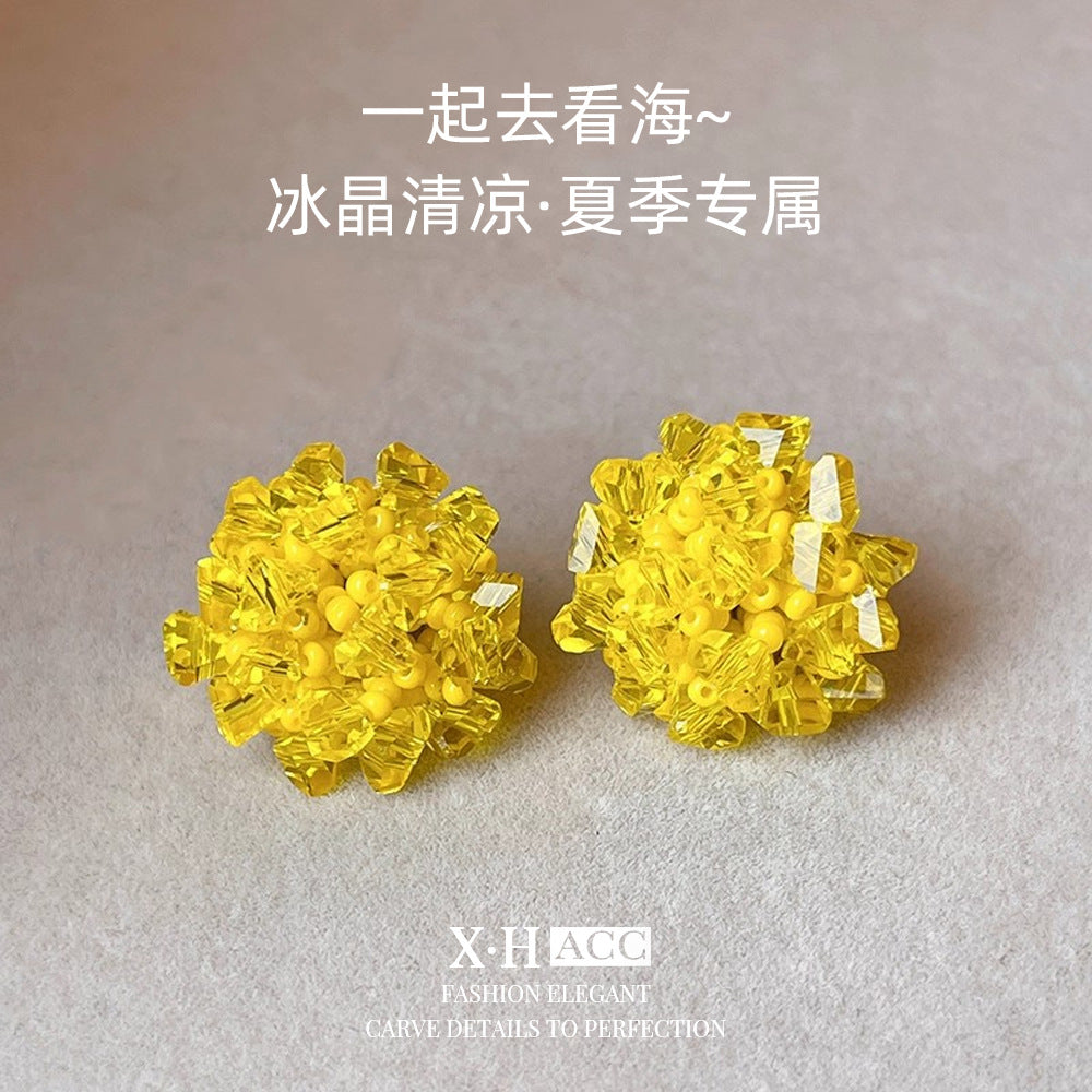 串珠簡約耳釘－商品主圖｜https://igowo.tw/