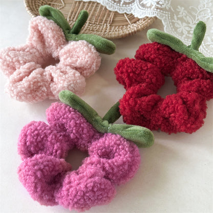 花朵簡約髮圈－黃色花朵款細節｜https://igowo.tw/