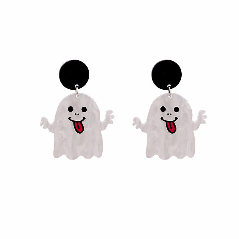 銀針南瓜蜘蛛耳釘