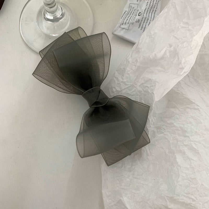 網紗蝴蝶結髮夾