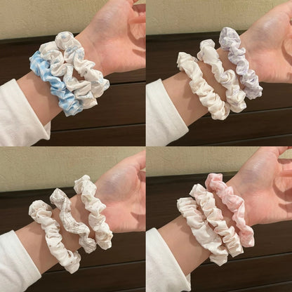 彈力繩碎花大腸圈髮圈－商品主圖｜https://igowo.tw/