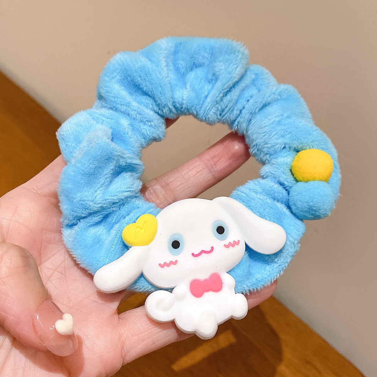 絨面大腸圈草莓髮圈