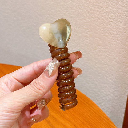 愛心簡約髮圈