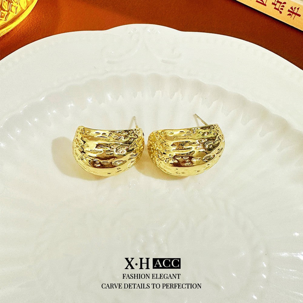 金屬簡約耳環－細節特寫50｜https://igowo.tw/