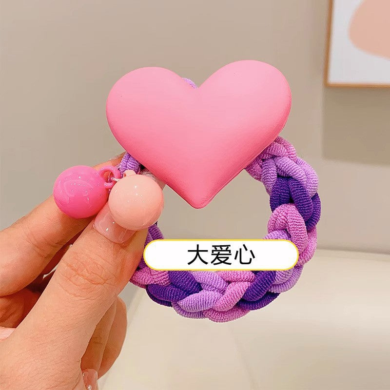 繽紛卡通編織髮圈－紅色凱蒂款細節12｜https://igowo.tw/