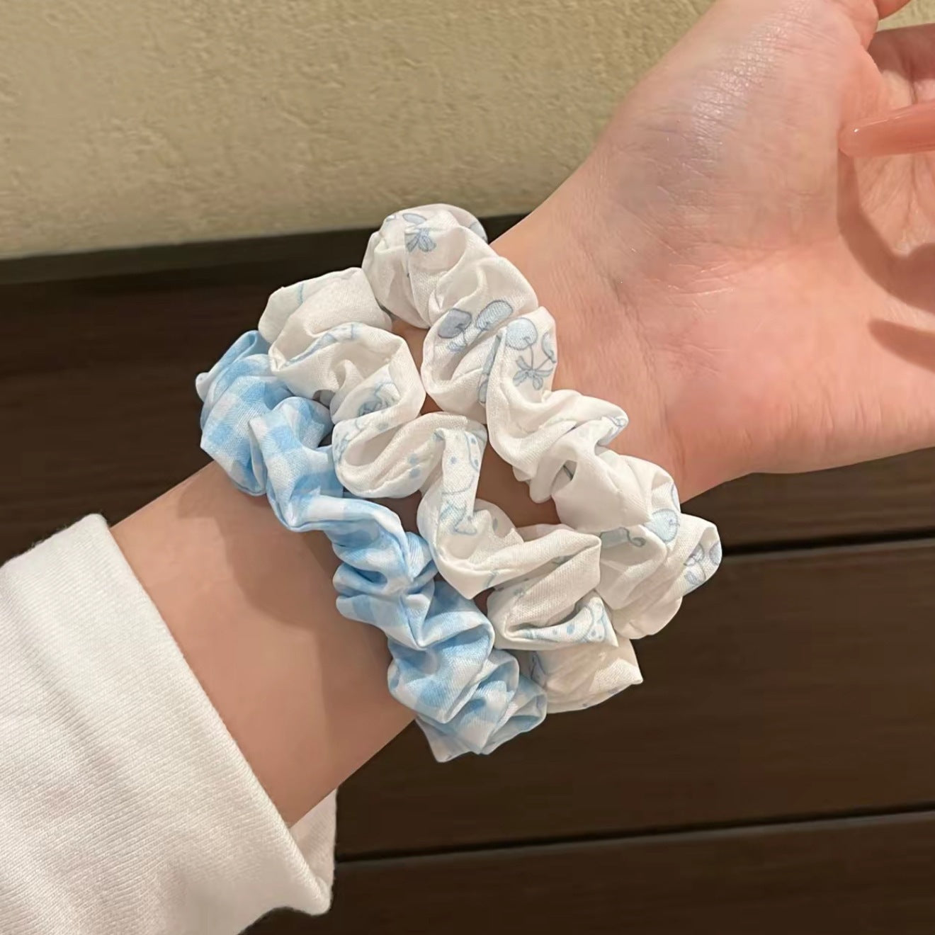 彈力繩碎花大腸圈髮圈