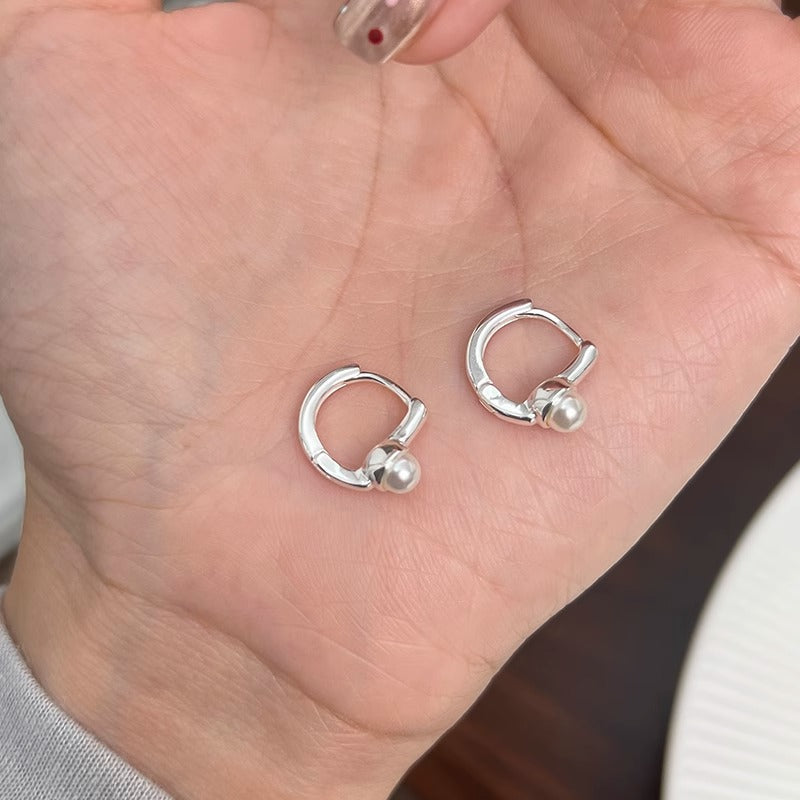 珍珠簡約耳釘－商品主圖｜https://igowo.tw/