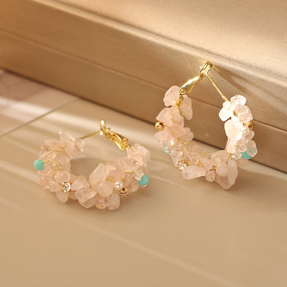 彩色水晶耳環－商品主圖｜https://igowo.tw/
