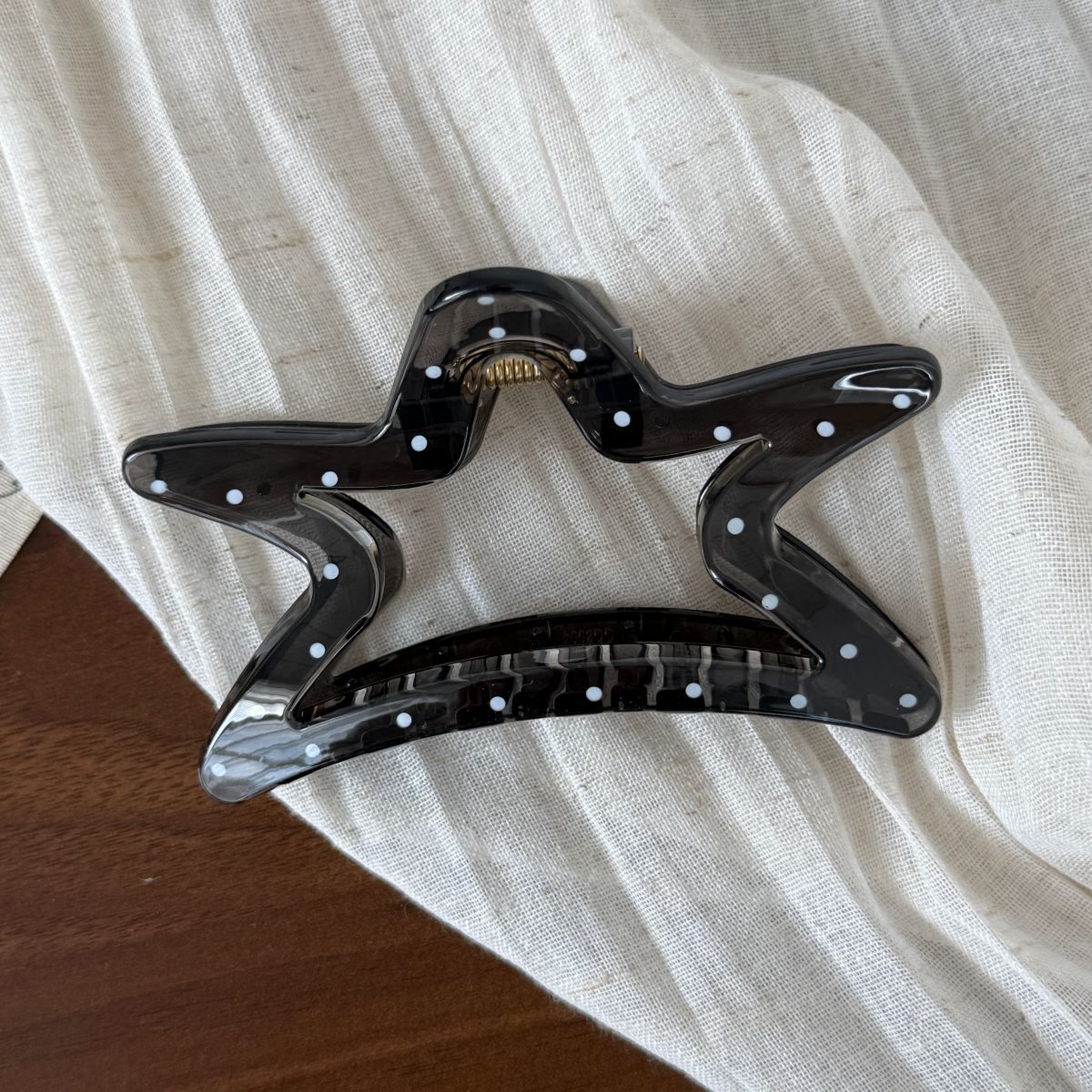 波點簡約髮夾