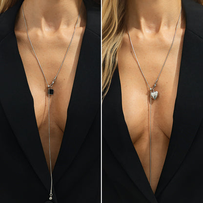 不鏽鋼愛心墜飾項鍊－商品主圖｜https://igowo.tw/
