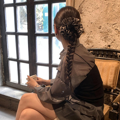 多層精雕髮圈－第二視角實拍｜https://igowo.tw/