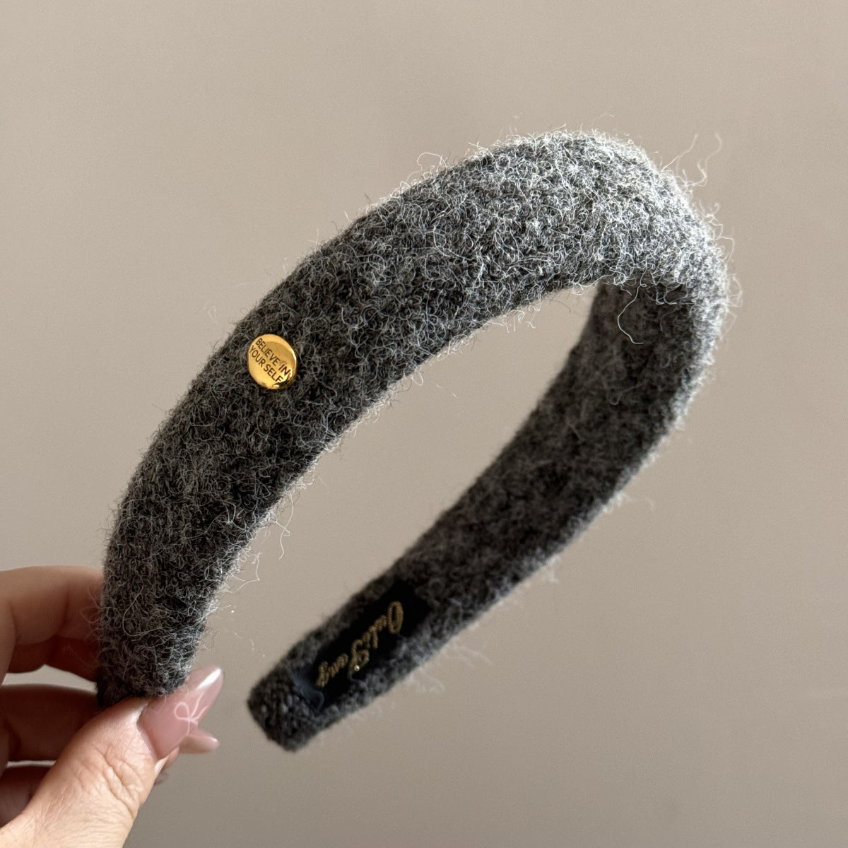 絨面橢圓髮箍