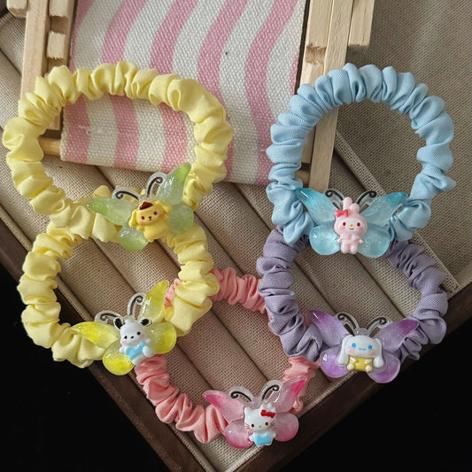 繽紛蝴蝶髮圈－商品主圖｜https://igowo.tw/