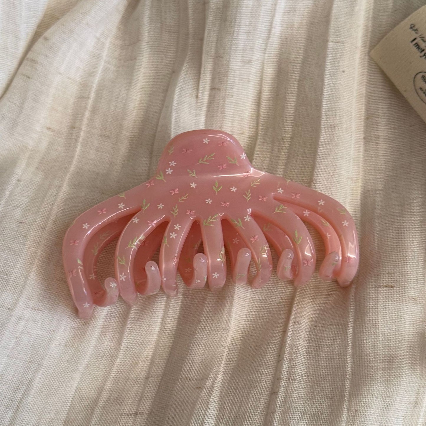 醋酸板材碎花鯊魚夾