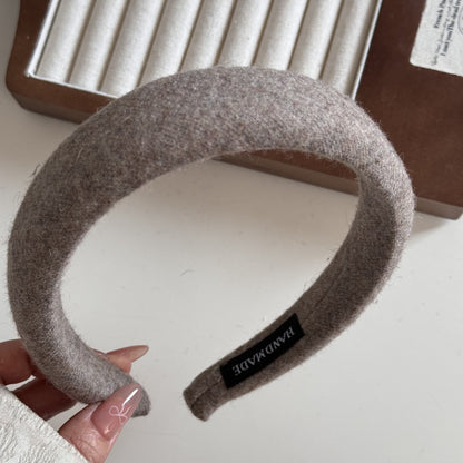 絨面布面簡約髮箍