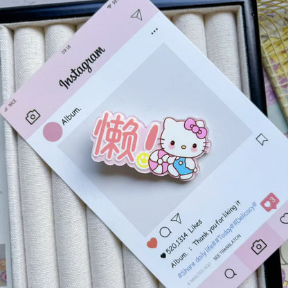 貓咪文字髮夾