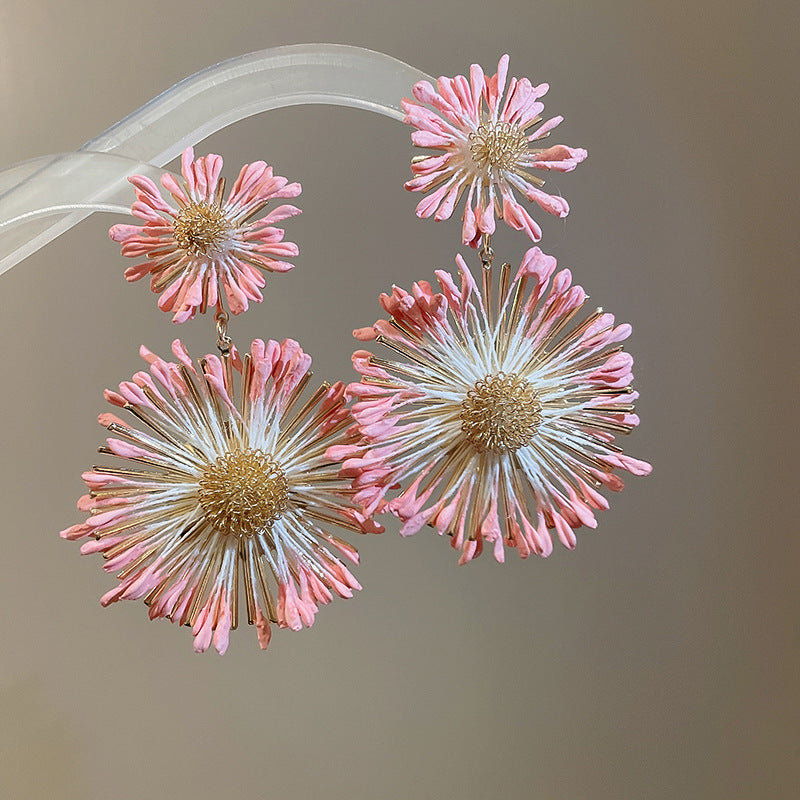 繽紛花朵耳環－細節特寫9｜https://igowo.tw/