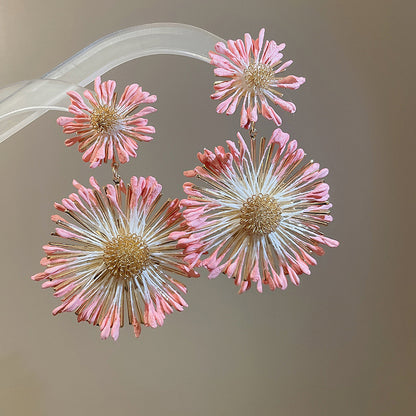 繽紛花朵耳環－細節特寫9｜https://igowo.tw/