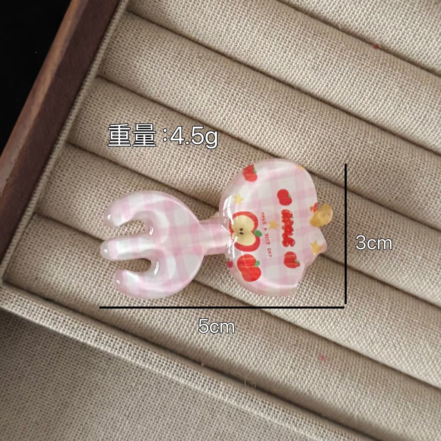 蘋果卡通髮夾