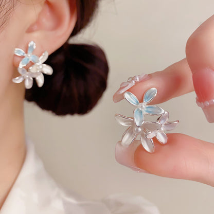 花朵簡約耳環－商品主圖｜https://igowo.tw/