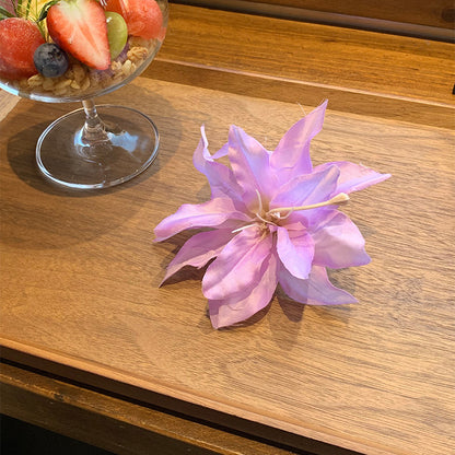 花朵簡約髮夾－藍色款細節｜https://igowo.tw/