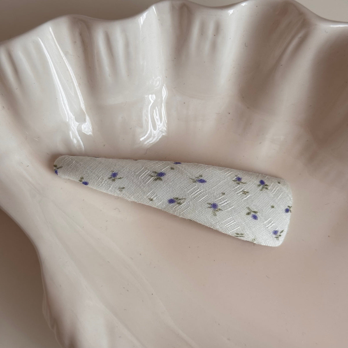 布面碎花簡約髮夾
