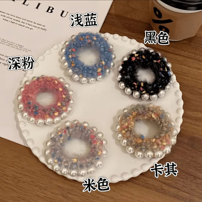珍珠彈力繩髮圈