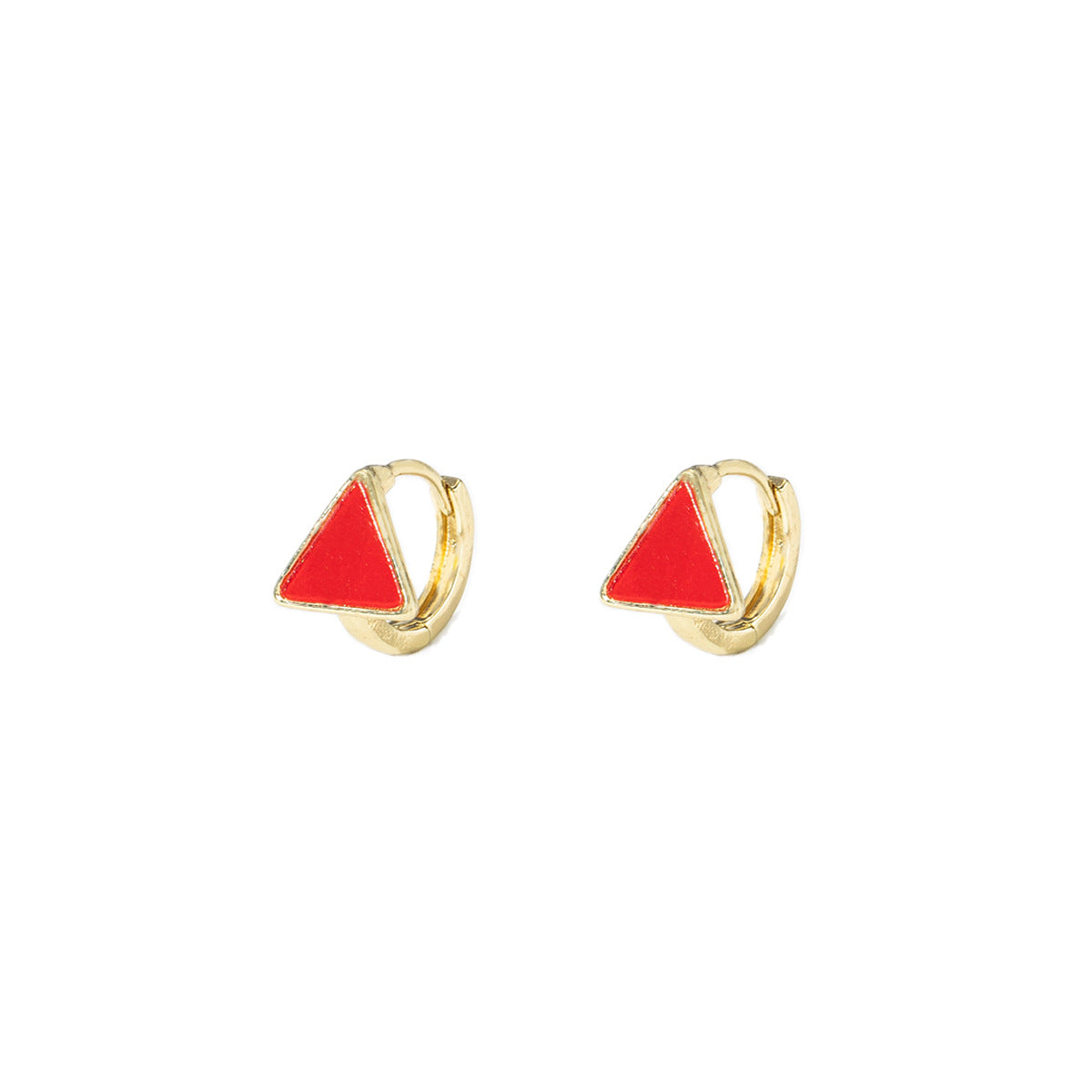 紅色星星方形耳環－/紅色愛心款細節｜https://igowo.tw/
