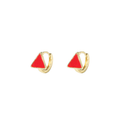 紅色星星方形耳環－/紅色愛心款細節｜https://igowo.tw/