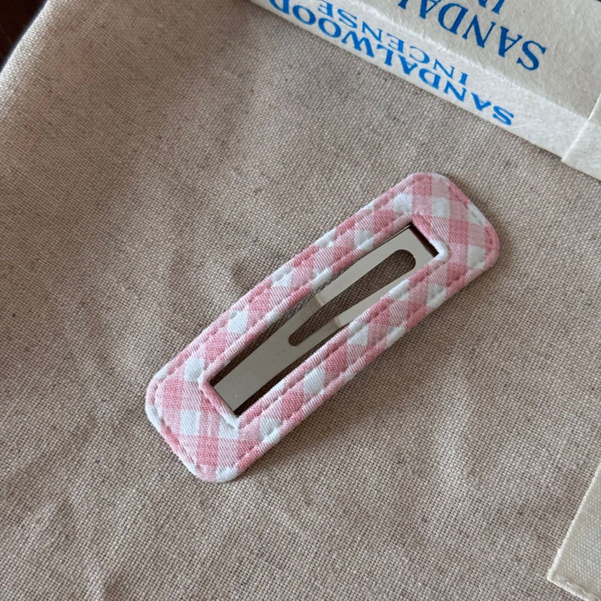 格紋簡約髮夾