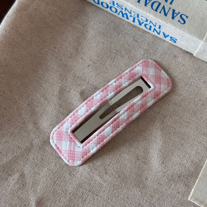 格紋簡約髮夾