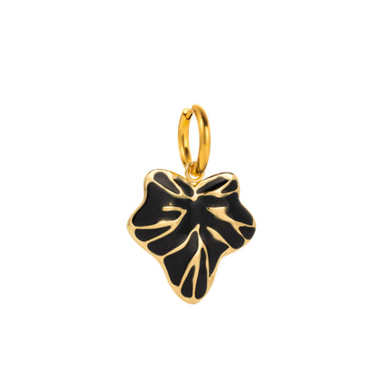 樹葉花朵耳扣－細節特寫10｜https://igowo.tw/