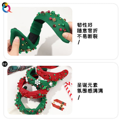 扭結鑲鑽髮箍－第二視角實拍｜https://igowo.tw/