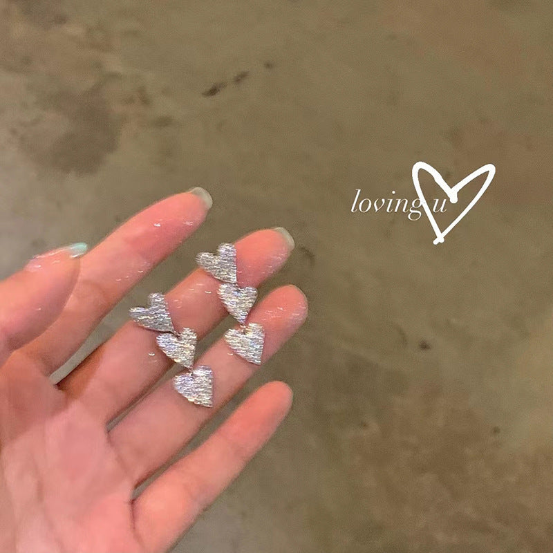 S925銀針珍珠鋯石流蘇耳環