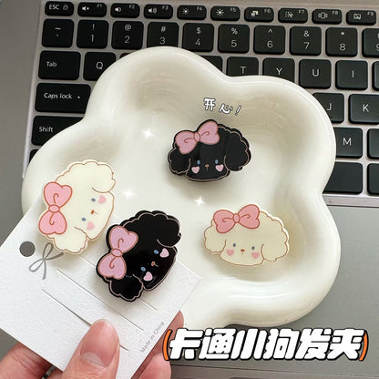 小狗蝴蝶結髮夾－商品主圖｜https://igowo.tw/