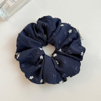大腸圈花朵刺繡髮圈