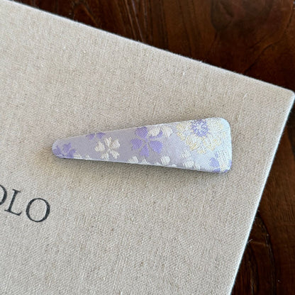 布面碎花復古髮夾