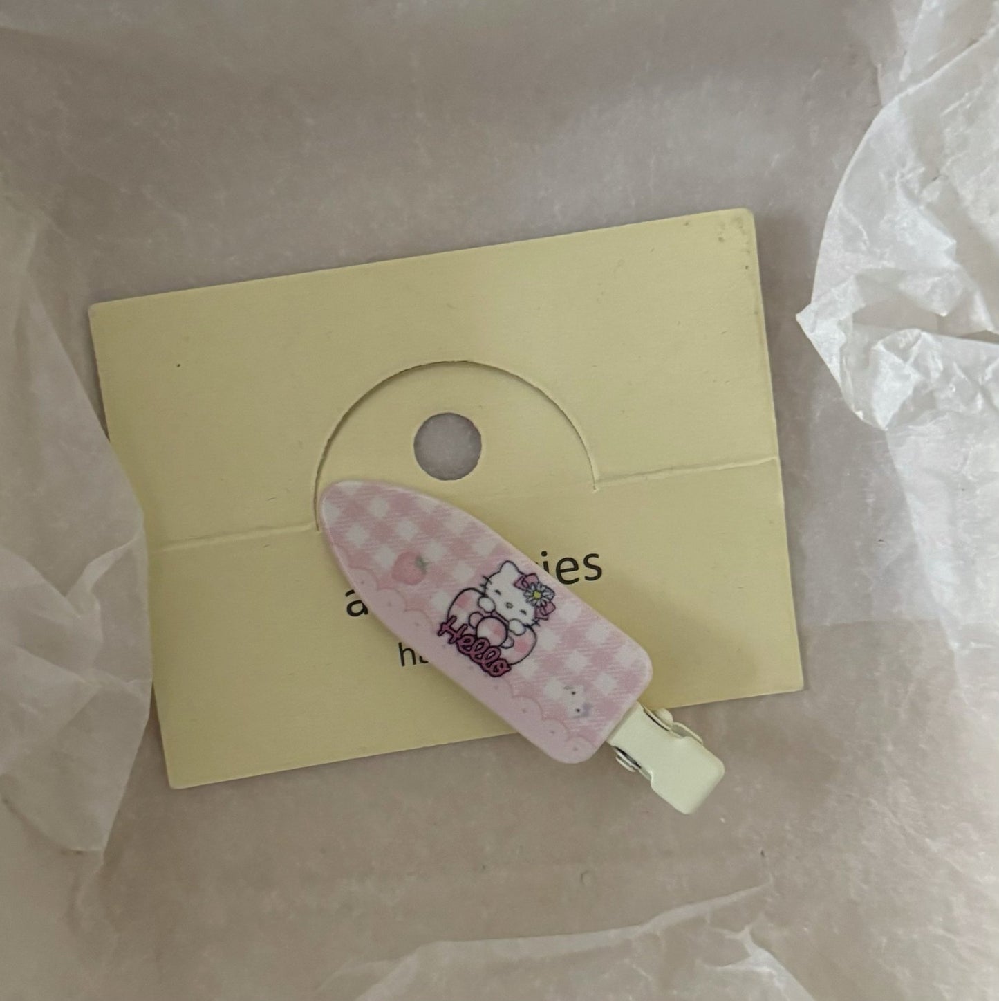 粉色貓咪髮夾－粉色點點髮夾款細節2｜https://igowo.tw/