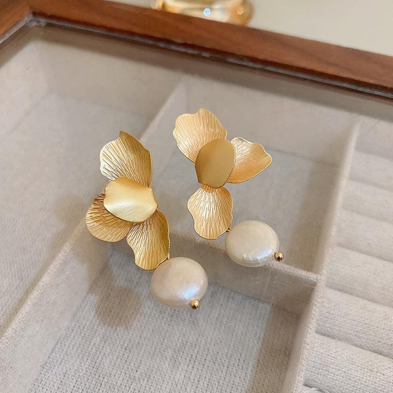 S925花朵流蘇復古耳環－細節特寫4｜https://igowo.tw/