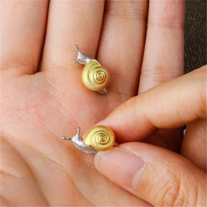 金屬蝸牛復古耳環套組－商品主圖｜https://igowo.tw/