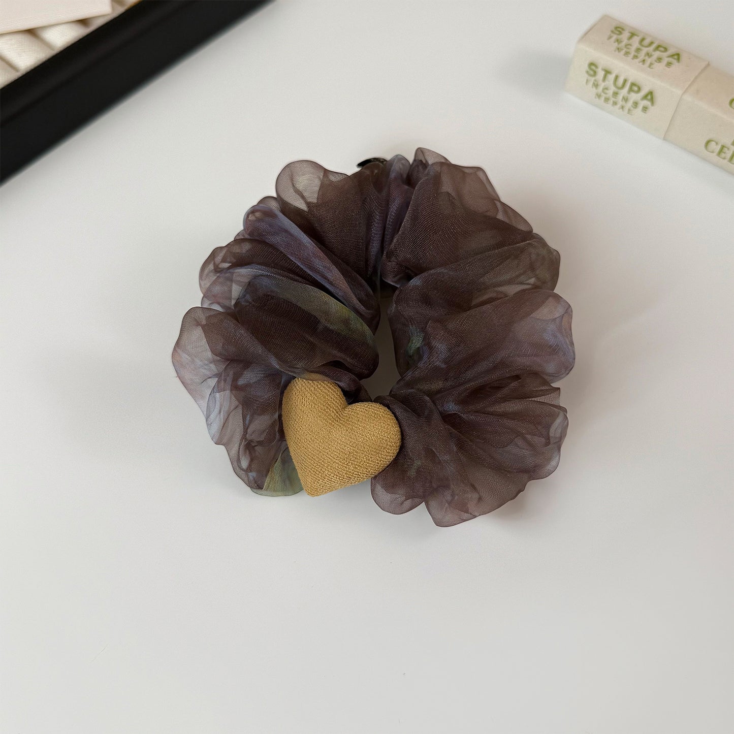 藍色豹紋大腸圈髮圈