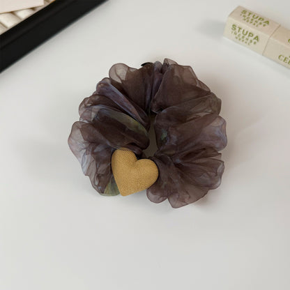 藍色豹紋大腸圈髮圈