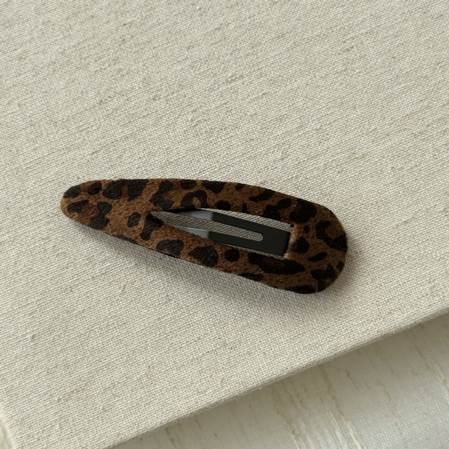 豹紋復古髮夾