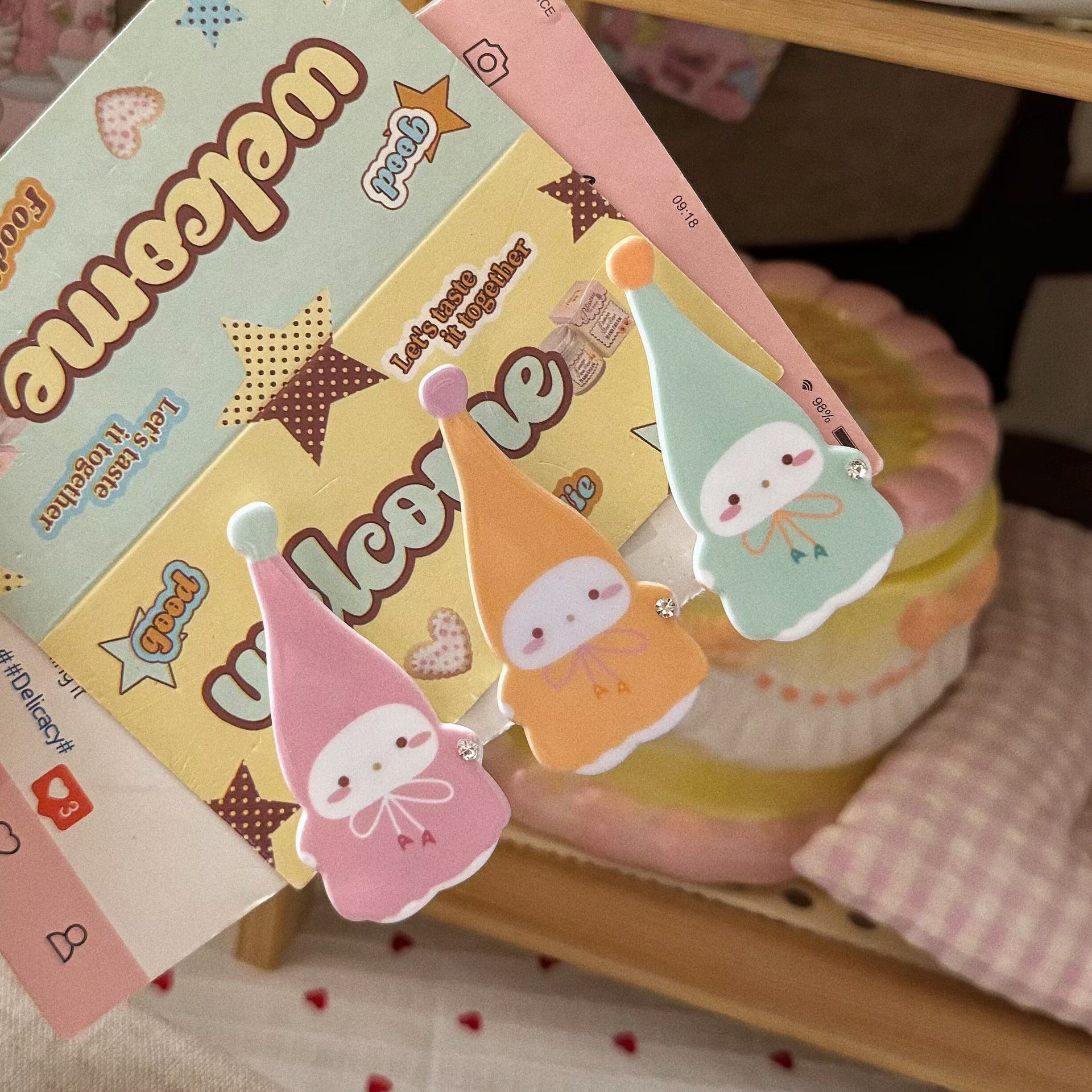 粉色貓咪髮夾－商品主圖｜https://igowo.tw/