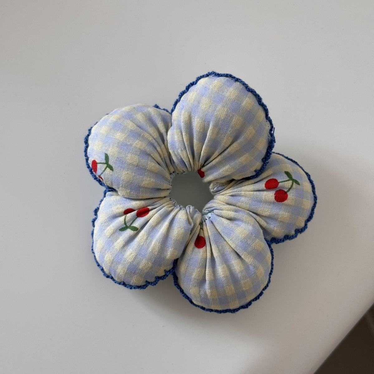 藍色櫻桃大腸圈髮圈