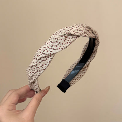 波點扭紋纏繞復古髮箍
