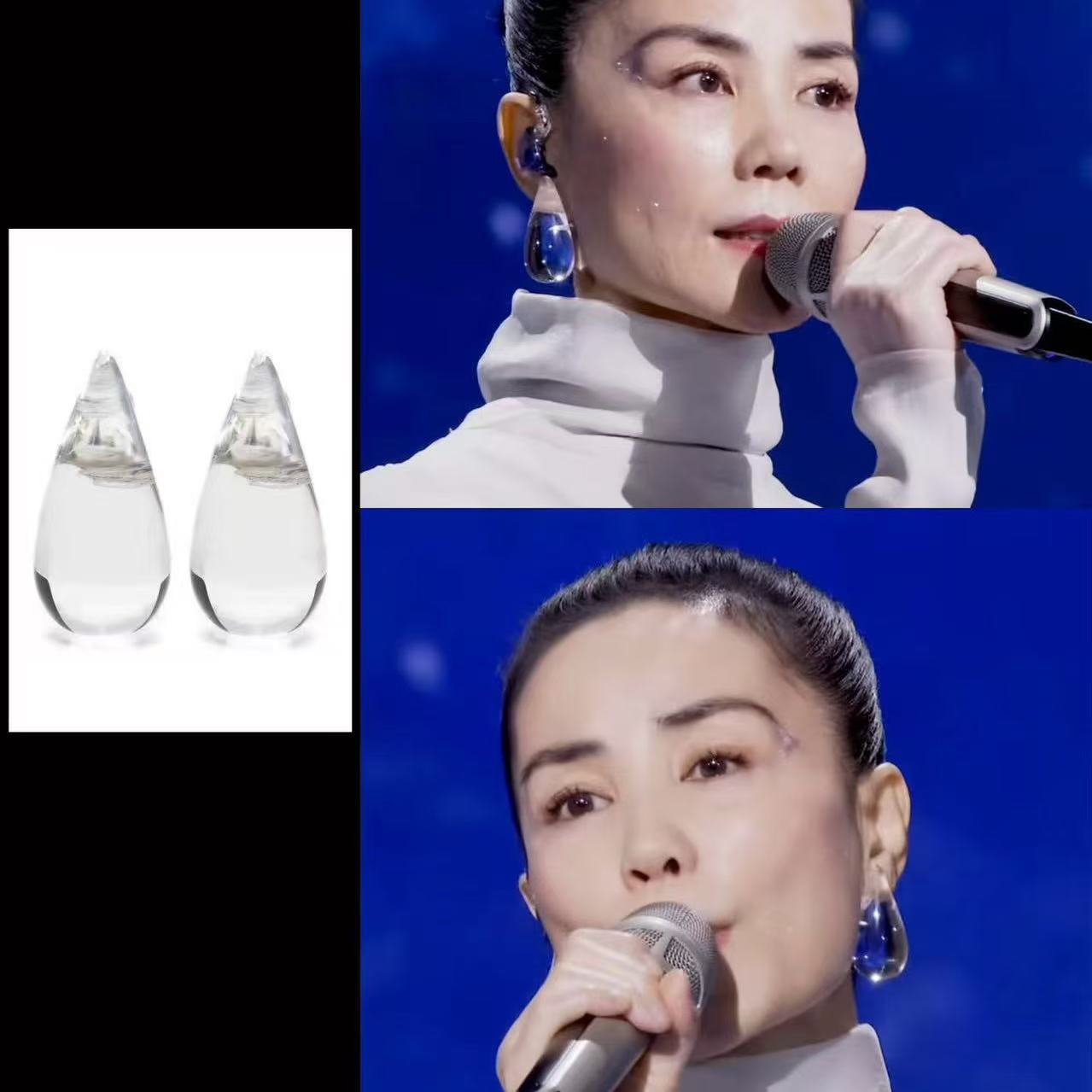 2026春晚王菲同款耳環洗衣凝珠耳墜耳環女透明球體耳飾現貨耳釘女