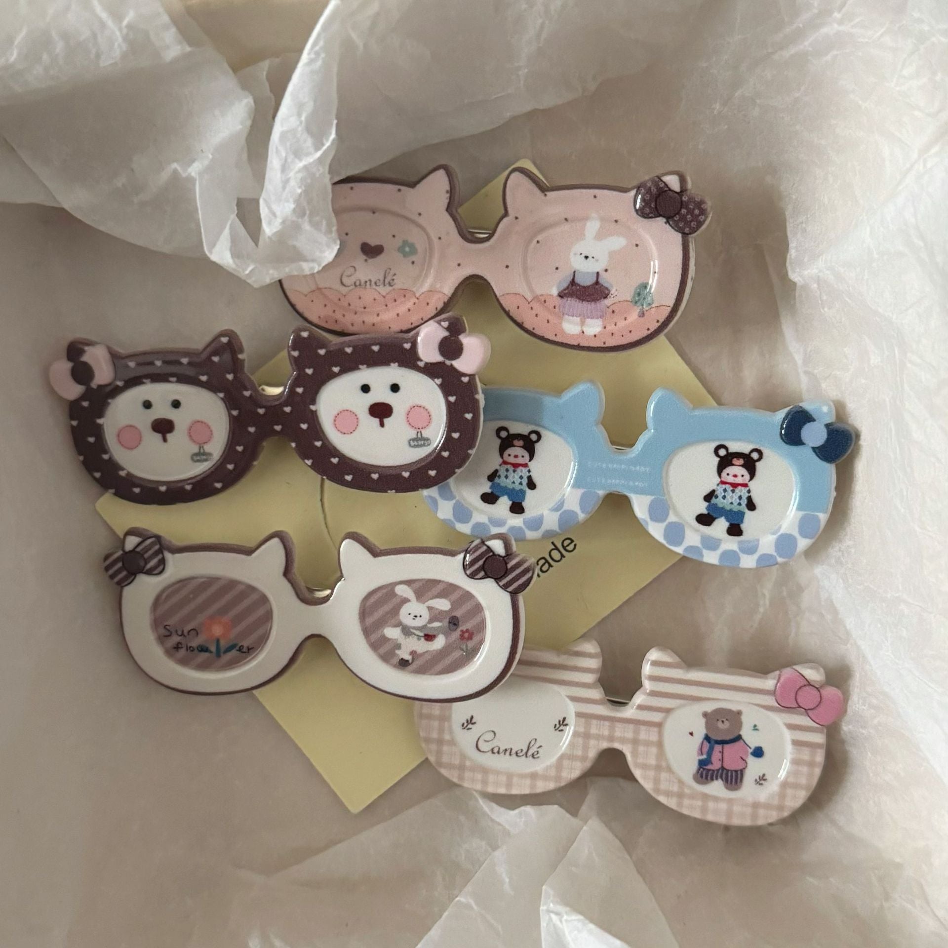 棕色小熊髮夾－商品主圖｜https://igowo.tw/