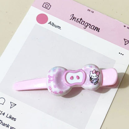 蘋果領結髮夾