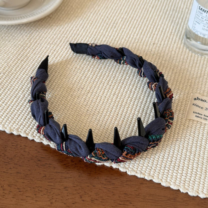 彩色波浪纏繞髮箍